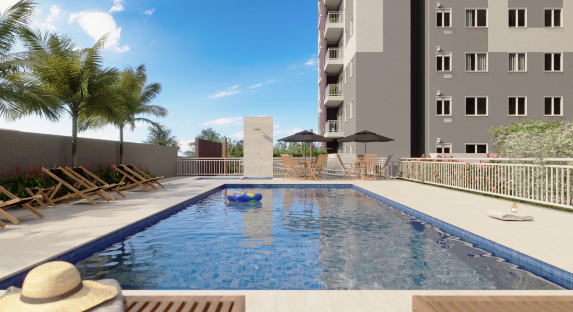 Piscina do condomínio